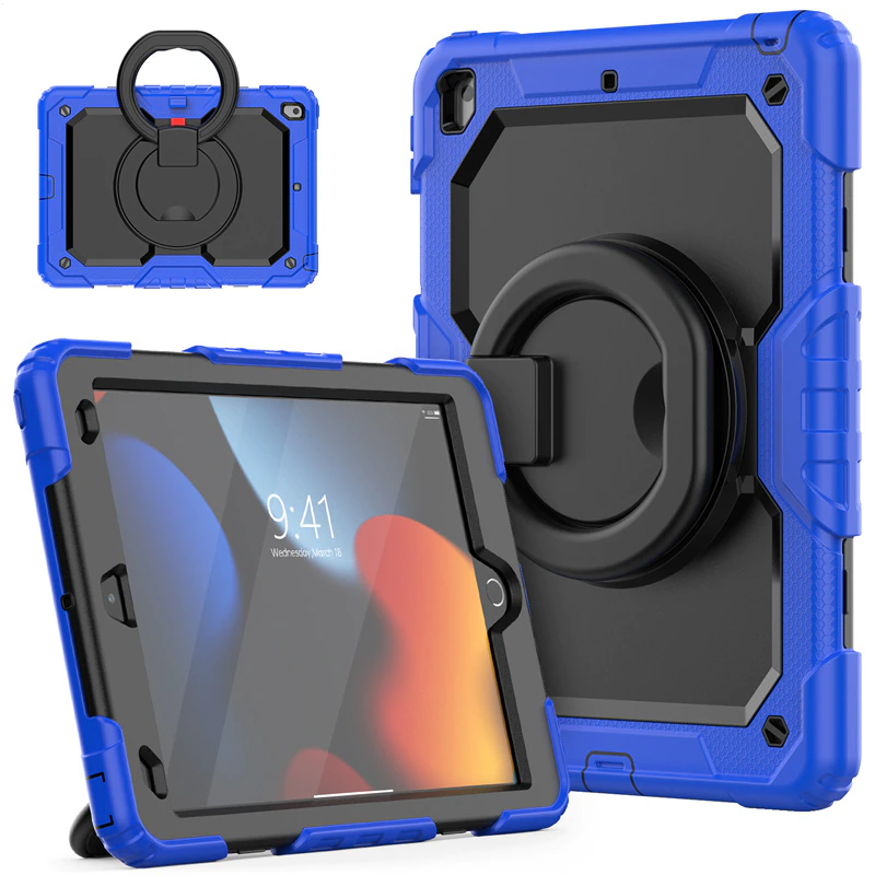 Étui robuste Defender Ring pour iPad 7/8/9 (7e/8e/9e génération) 10,2 Étui robuste Defender Ring pour iPad 7/8/9 (7e/8e/9e génération) 10,2